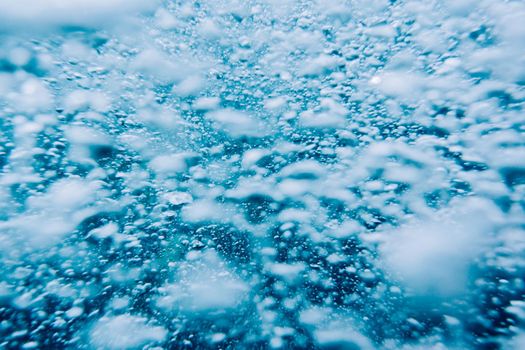 Abstract water background with bubbles.