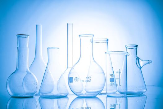 Laboratory glass for chemistry or medicine for research