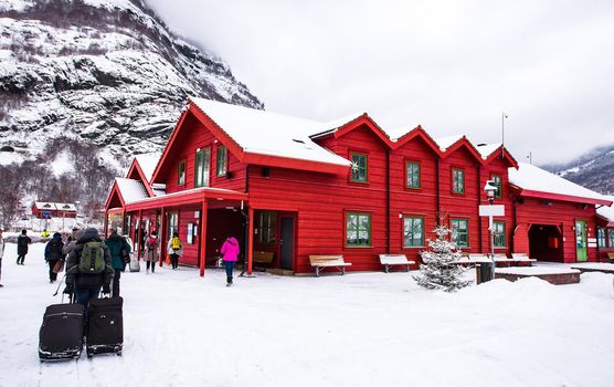 Station old Flam Railway, Norway.