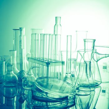 Laboratory glass for chemistry or medicine for research