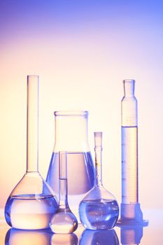 Laboratory glass for chemistry or medicine for research still life