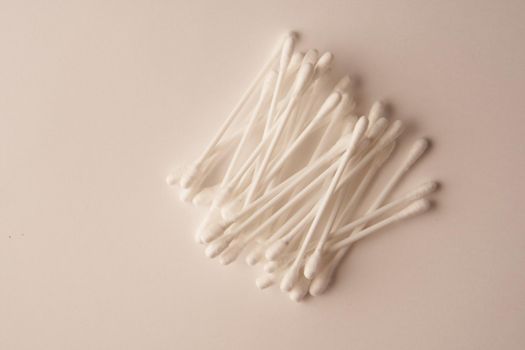 cotton swabs hygiene accessories sanitation object light background. High quality photo