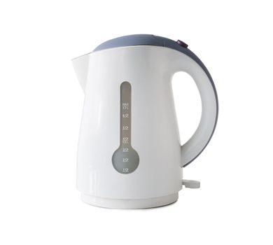 Close-up of an electric kettle on a white background