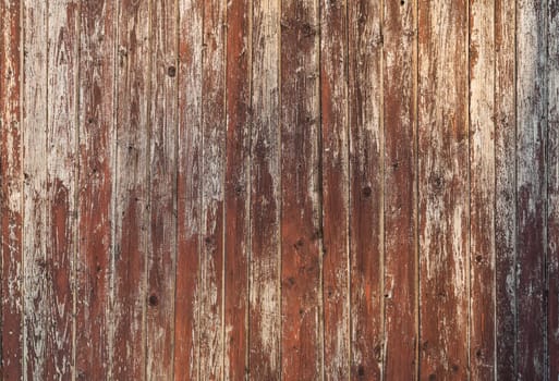 Old wooden wall, brown painted, outdoor weathered