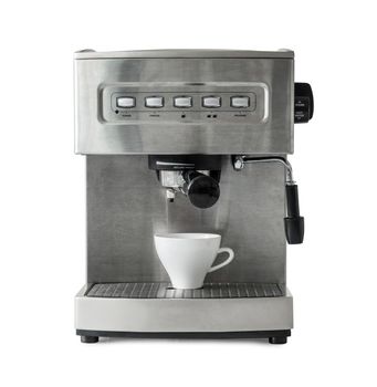 isolated coffe maker on a white background
