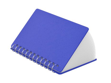 Spiral notebook isolated on white background