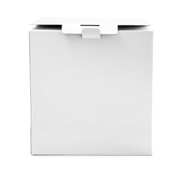 White box isolated on white background