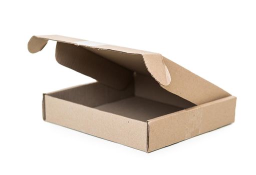 Cardboard box on white background isolated