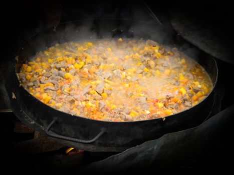 food to the plow disk typical of Argentine gastronomy 