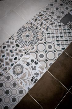 Ceramic tiles flooring - texture of natural ceramic floor.