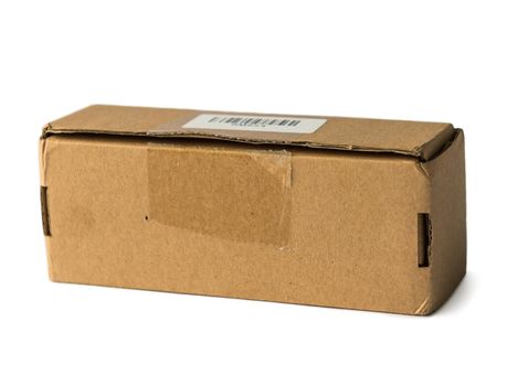 carton post box isolated on white background