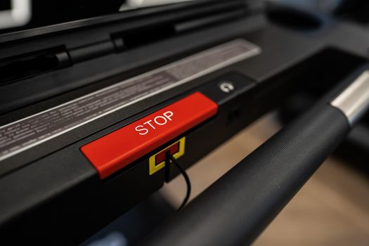 Close up photo of cardio trainer in a fitness gym