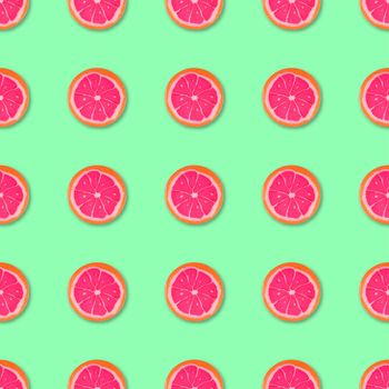 Lollipop candy seamless pattern on green background. Food background. Top view. Colorful candy seamless pattern