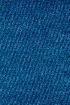 Blue jeans background close up. Top View. Blank Jeans Backdrop or Banner. Empty Simple Cloth Design. Trendy Banner with color of the year 2020. Long vertical banner.