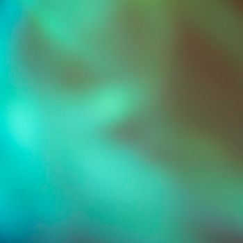 Abstract blue, turquoise and green blurred light background for mockups.