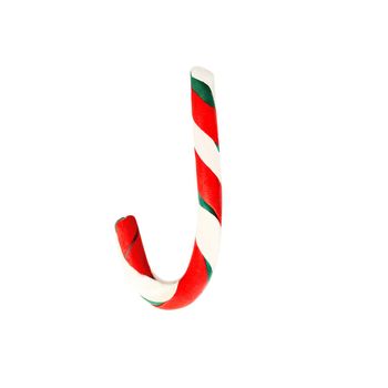 christmas candy figure made of plasticine isolated on white background