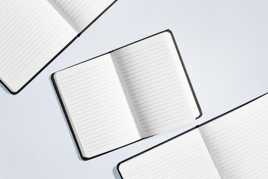 concept design notebooks flat lay