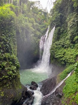 Aling-Aling Waterfall, Bali, Indonesia - stock photo. High quality photo