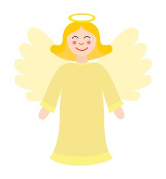 Christmas cute angel vector isolated on white eps 10