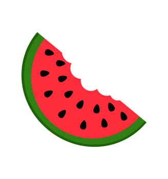 watermelon icon vector flat isolated on white eps 10