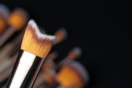 Professional dark make up brush