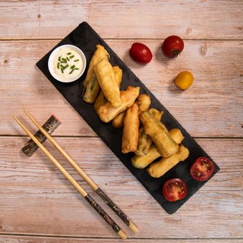 Crispy Vegetable Tempura Recipe, Vegetable Fritters. High quality photo