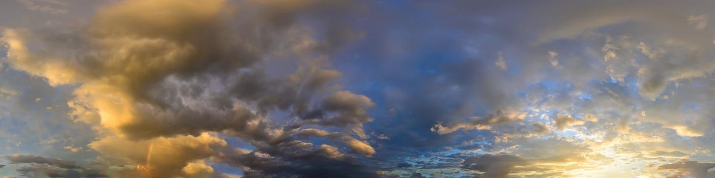 Sky and clouds In the evening