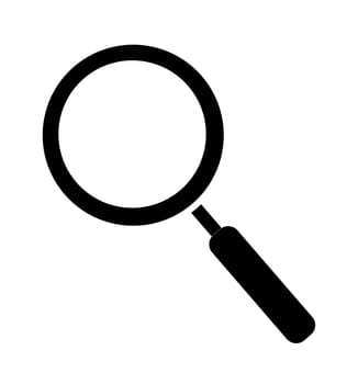 Magnifying glass icon vector search icon isolated on white eps 10