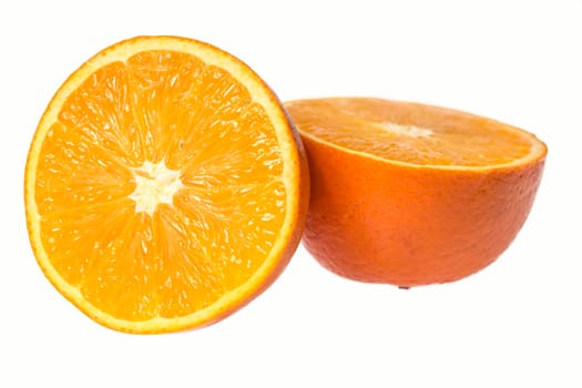Orange fruit isolated on white background with Clipping Path