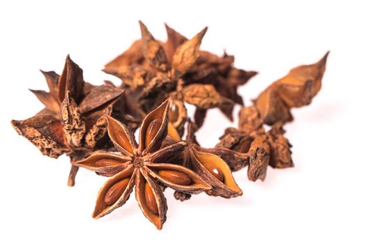 star anise. isolated on a white background