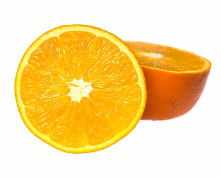 Orange fruit isolated on white background with Clipping Path