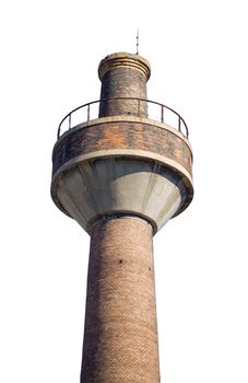 big tradional chimney with clipping paths isolated on white