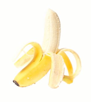 Healthy banana isolated on white background haha