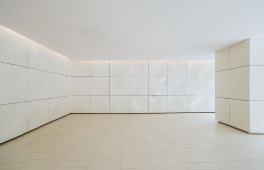 modern interior with nobody and whole blank space