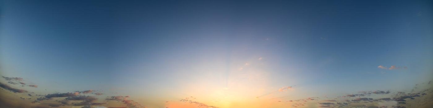 Sky and clouds In the evening