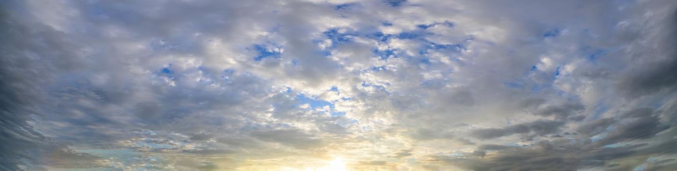 Sky and clouds In the evening