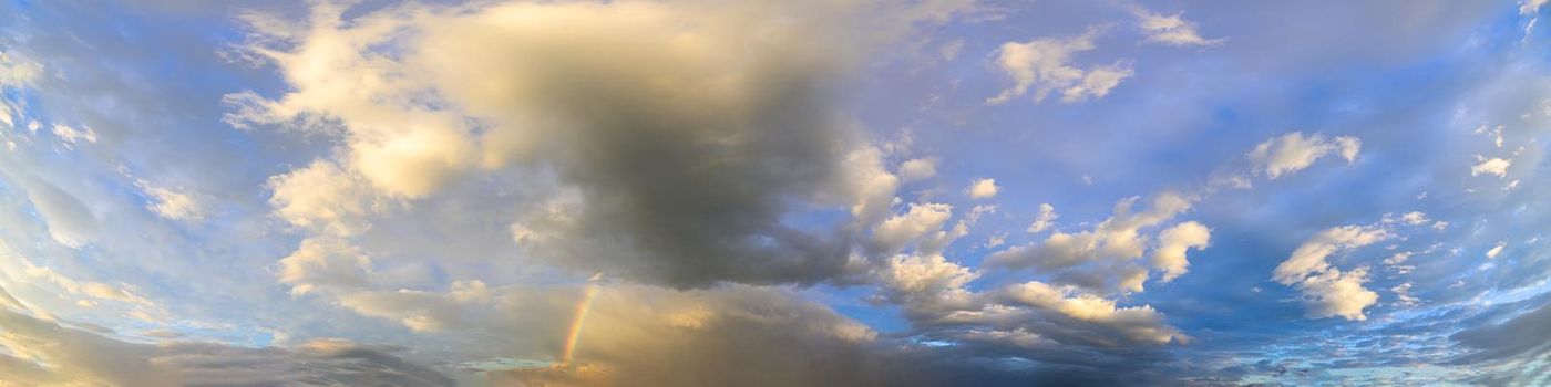 Sky and clouds In the evening