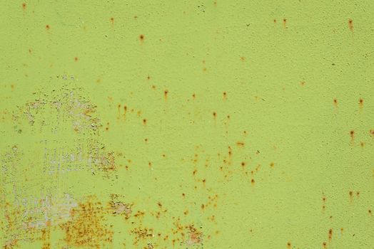 Abstract corroded rusty metal background, texture, green brown