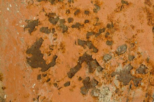 Abstract corroded rusty metal background, texture, red brown