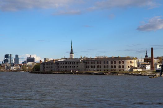 Tallinn, Estonia - May 26 2020: Patarei Fortress Prison is a part of European architectural heritage, is a memorial to the victims of communism and fascism, as well as a meaningful torture symbol.