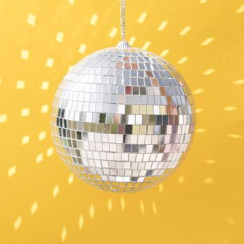 beautiful new year concept with disco ball