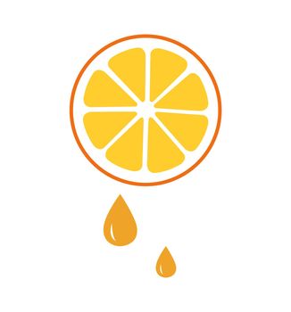 Orange Icon juice illustration vector isolated on white background eps 10