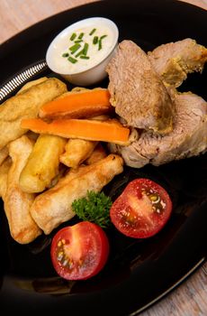 Crispy Vegetable Tempura Recipe, Vegetable Fritters. High quality photo
