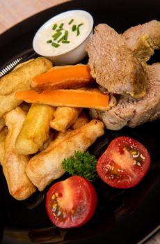 Crispy Vegetable Tempura Recipe, Vegetable Fritters. High quality photo