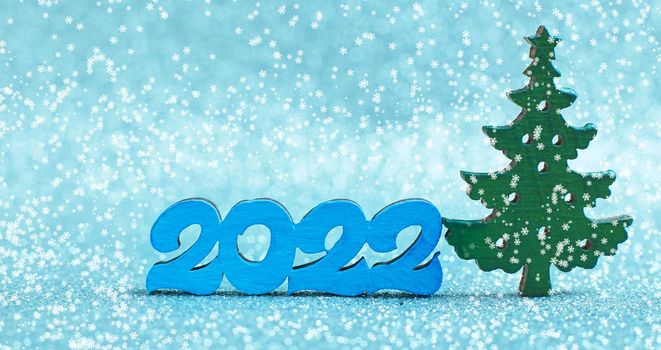 Merry Christmas and happy new year concept . Merry Christmas and Happy New Year glitter background 2022