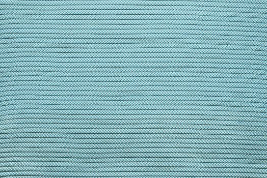 Rows of climbing rope blue color, top view, texture.