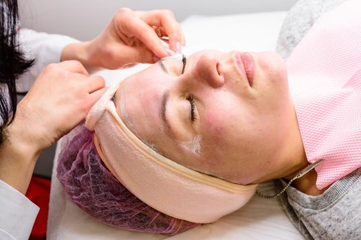Flushing cryo-mask, skin rejuvenation and restoration procedure, cleansing and narrowing pores. new