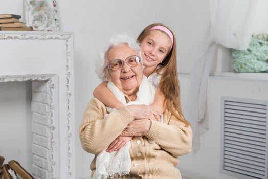 portrait of greatgranddaughter and greatgrandmother