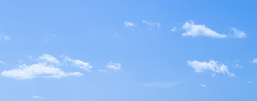 Background of blue sky with clouds. High quality photo