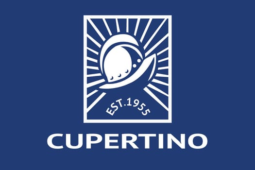 The traditional flag of Cupertino City flag California